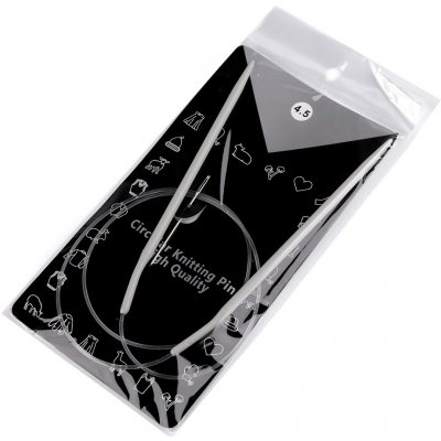 Kruhové jehlice č. 4,5; 5; 5,5; 6; 7; 8 stříbrná 1ks – Hledejceny.cz