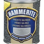 Hammerite přímo na rez hladký 0,25L Červený Červený – HobbyKompas.cz