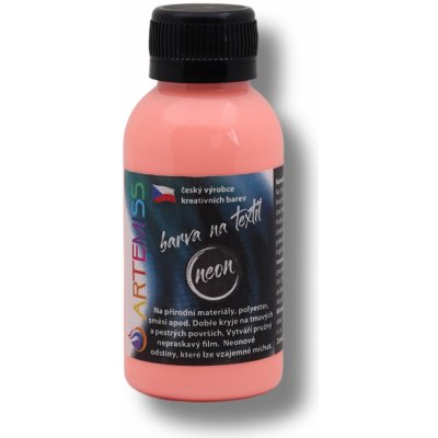ARTEMISS Barva na tmavý textil neon (září pod UV světlem) 110 g 71 neon žlutá – Zboží Mobilmania