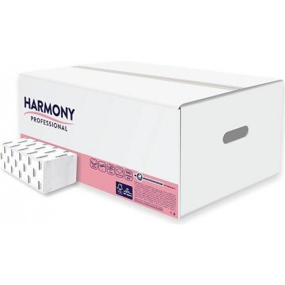 Harmony Professional ZZ, 2 vrstvy, bílé, 20 x 200 ks – Hledejceny.cz