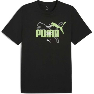 Puma Essentials LOGO LAB SUMMER TEE Pánské triko černá – Zboží Mobilmania