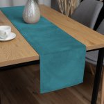 Biante Sametový běhoun Velvet Premium SVP-035 Tyrkysově modrý 35x140cm – Sleviste.cz