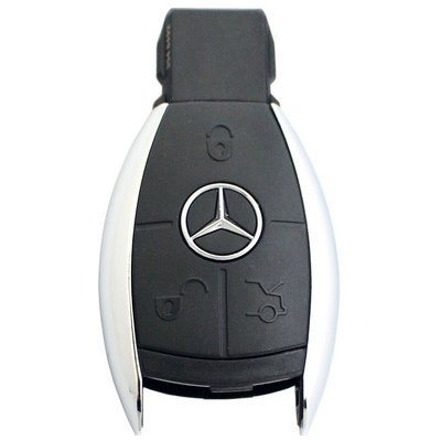 Náhradní obal klíče pro 3-tlačítkový klíč Mercedes-Benz (chromový) - 3. generace EIC-191