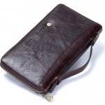 Contacts pánská kožená peněženka Modoc Hnědá M1246BR – Zboží Mobilmania