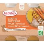 Babybio Mrkev s máslovou dýni kuřetem a rýži 2 x 200 g – Zboží Dáma