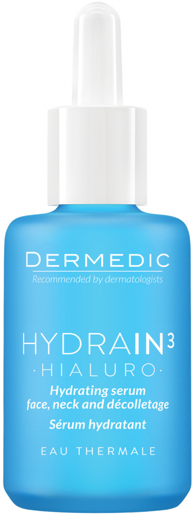 Dermedic hydratační sérum na obličej krk a dekolt Hydrain3 Hialuro 30 ml