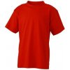 Dětské tričko James Nicholson dětské tričko junior Basic červená rajská