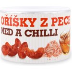 Mixit Směs ořechů s medem a chilli OŘÍŠKY Z PECE dóza 140 g – Zbozi.Blesk.cz