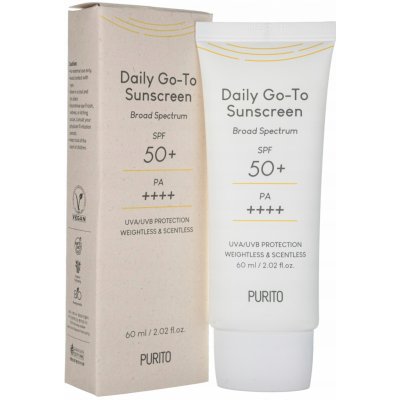 Purito Daily Go-To Sunscreen SPF50+/PA++++ lehký krém s ochranným faktorem 60 ml – Hledejceny.cz