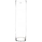 Váza skleněná - tvar válec, výška 60 cm, čirá Autronic (SKK1009-XXL) – Zboží Dáma