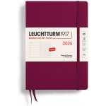 Leuchtturm1917 Medium Hardcover A5 Týdenní 2025 Port Red – Zboží Dáma