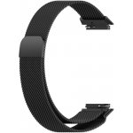 Mobilly řemínek pro Huawei Band 7, kovový, milánský styl, černá 714 DSG-06-00H Black HW7