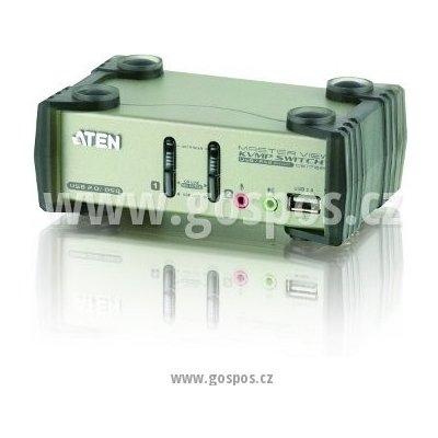 Aten CS-1732B 2-port KVMP USB+PS/2, usb hub, audio, 1,2m – Zboží Mobilmania