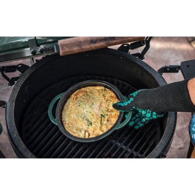 Smaltovaný litinový pekáč Big Green Egg Kulatý – Zboží Mobilmania