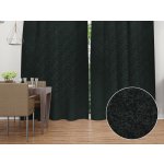 Biante Dekorační závěs TF-046 Venezia černý - š. 150 cm 150x250 cm – Zboží Mobilmania
