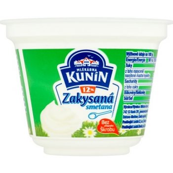 Mlékárna Kunín Zakysaná smetana 12% 190 g
