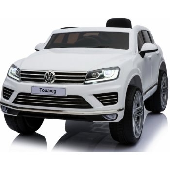 Beneo elektrické autíčko Volkswagen Touareg EVA kola čalouněný sedák 24 GHz  DO klíč 2 X MOTOR USB FM Rádio Bluetooth SD karta odpružení 5 bodový pás  ORGINAL licence bílá od 6 990 Kč - Heureka.cz