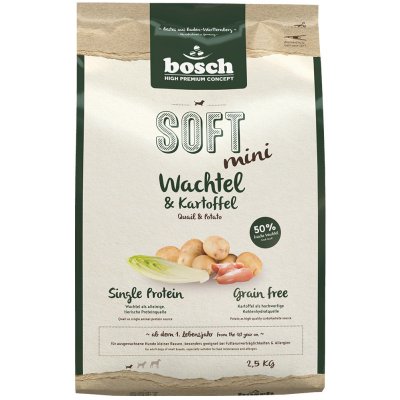 bosch Soft Mini Quail & Potato 2,5 kg