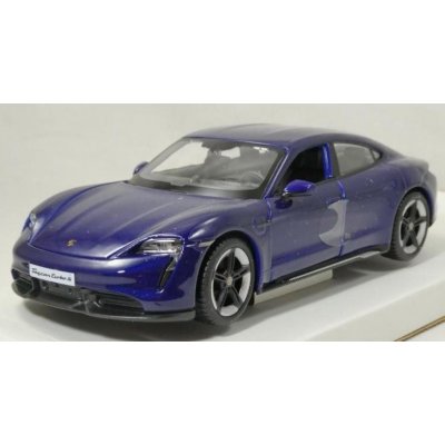 Bburago Porsche Taycan Turbo S 2019 Carrara modrá 1:24 – Zbozi.Blesk.cz