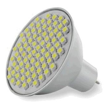 Whitenergy Led žárovka GU5.3 80 SMD 4W 12V Teplá bílá reflektorová