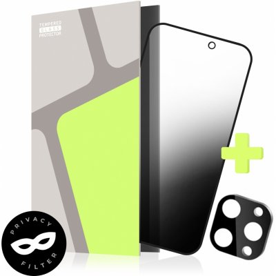 Tempered Glass Protector pro iPhone 16 Pro, PRIVACY + sklo na kameru Case Friendly TGS-IP16P-03 – Zboží Živě