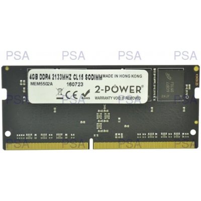 2-Power SODIMM DDR4 4GB 2133MHz CL15 MEM5502A – Zboží Mobilmania