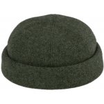 Fiebig Headwear since 1903 Vlněná olivová čepice Shetland melange Docker cap zimní vlněná čepice – Hledejceny.cz