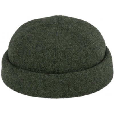 Fiebig Headwear since 1903 Vlněná olivová čepice Shetland melange Docker cap zimní vlněná čepice – Hledejceny.cz