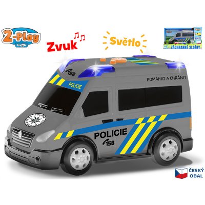 2-Play Traffic policie CZ design 13,5 cm volný chod se světlem a zvukem – Zbozi.Blesk.cz