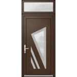 OknaDvereNaMiru.cz Vchodové dveře INOX 1409 + Nadsvětlík bílá 100 x 220 cm – Hledejceny.cz