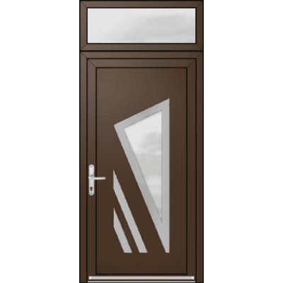 OknaDvereNaMiru.cz Vchodové dveře INOX 1409 + Nadsvětlík bílá 100 x 220 cm – Hledejceny.cz