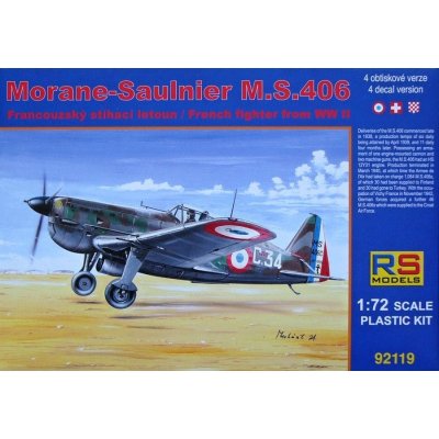 RS models Morane-Saulnier M.S.406 Naval FranceSwitzerlandCroatia 92119 1:72