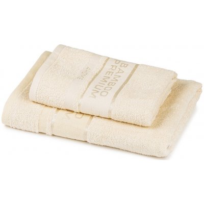 4Home sada Bamboo Premium osuška a ručník krémová 50 x 100 cm 70 x 140 cm – Sleviste.cz