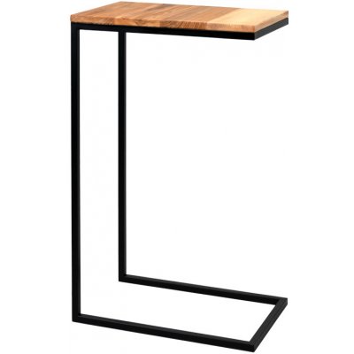 YLD Odkládací stolek 25 x 40 x 60 cm, kov + dřevo