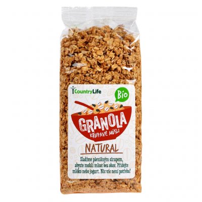 Country Life Granola Křupavé müsli Natural Bio 350 g – Zbozi.Blesk.cz