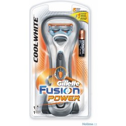 Gillette Fusion Cool White Power holící strojek - Nejlepší Ceny.cz
