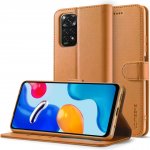 IMEEKE Peněženkové Xiaomi Redmi Note 11 / Note 11S světle hnědé – Zboží Živě