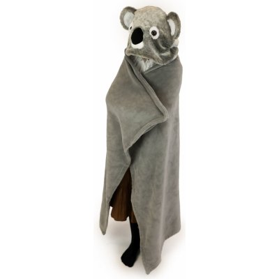 Cozy Noxxiez BL811 Koala hřejivá deka s kapucí se zvířátkem a tlapkovými kapsami – Sleviste.cz