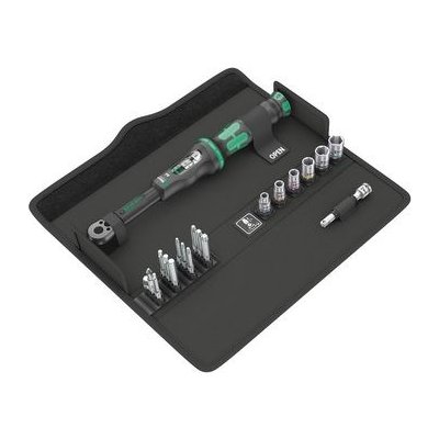 WERA Momentový klíč 2,5-25 Nm, Wera Click-Torque A 6 Set 1 s přepínací ráčnou 1/4", sada 21 dílů, Wera 130110