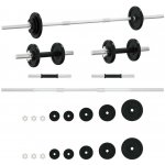 VidaXL Sada činek barbell a dumbbell, 30 kg – Zboží Mobilmania