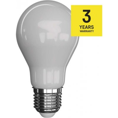 Emos lighting LED žárovka Filament mléčná A60 7,6W E27 teplá bílá – Zboží Mobilmania