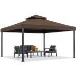Garden Point zahradní pavilon Valencia 4x4 m Hnědý – Hledejceny.cz