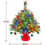 Umělý vánoční stromeček 411384 green 2ft 61cm A YAHEETECH – Hledejceny.cz