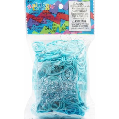 Gumičky Turquoise Rainbow Loom 600 kusů tyrkysové – Zboží Dáma