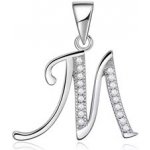 Nubis Stříbrný přívěšek iniciála písmeno NB 4495 M – Zboží Mobilmania