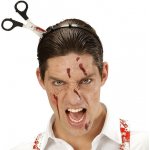 Zapíchnuté nůžky na čelence halloweenské – Zboží Dáma