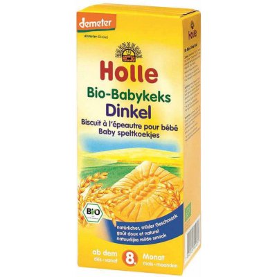 HOLLE Baby Bio špaldové keksy 150 g – Zboží Mobilmania