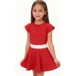 dosupliku dívčí šaty červené s puntíky – Zboží Dáma