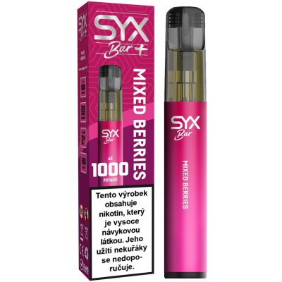 Syx Bar Mixed Berries 16,5 mg 900 potáhnutí – Zboží Dáma