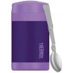 Thermos na jídlo se skládací lžící 470 ml černá – Sleviste.cz